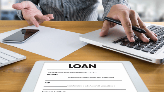 A financial advisor presenting a startup business loan
